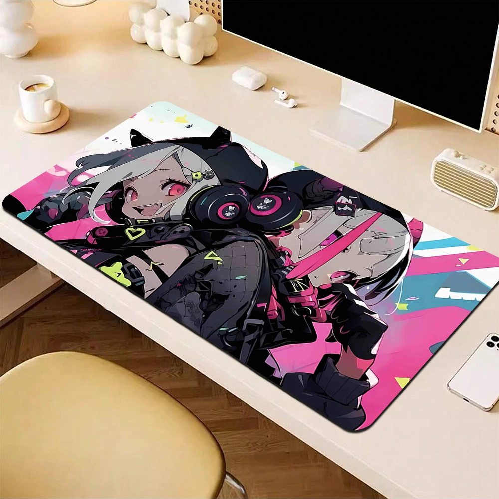 Anime Girl Gaming Mouse Pad, Grande Impressão HD, Tapete Bonito Do Rato, Borda De Bloqueio Do Escritório, Esteiras De Mesa, Esteira De Mesa Do Laptop, 90x40cm