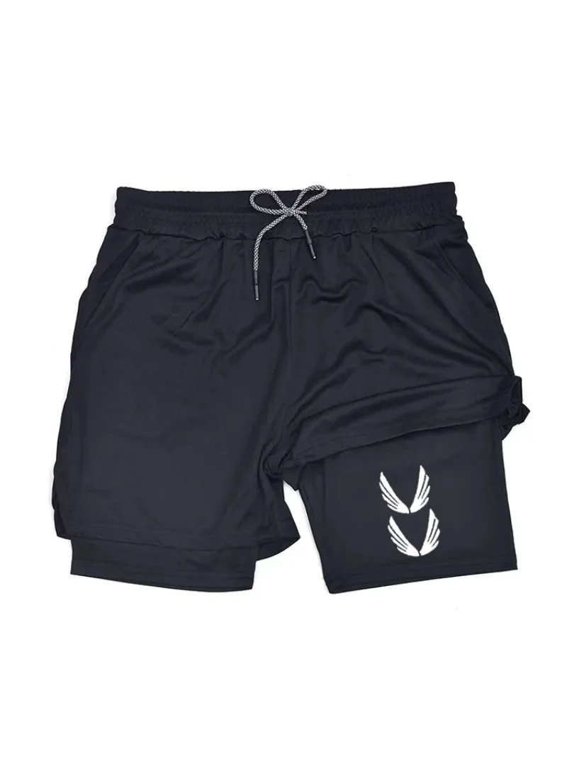 

New Sports Shorts 2in1 Male for Breathable and Informal Sportswear Double Layer Summer Running M-3XL Basketball Shorts Athletic