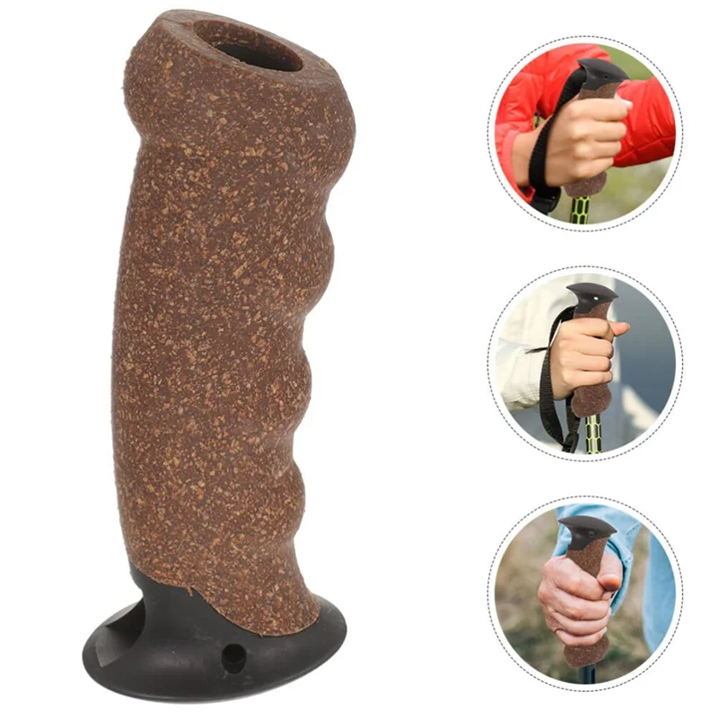 

A29Z-Hiking Pole Handle Cork Trekking Pole Grip Trekking Pole Tips Cork Hiking Pole Grip Walking Stick Handle Protectors