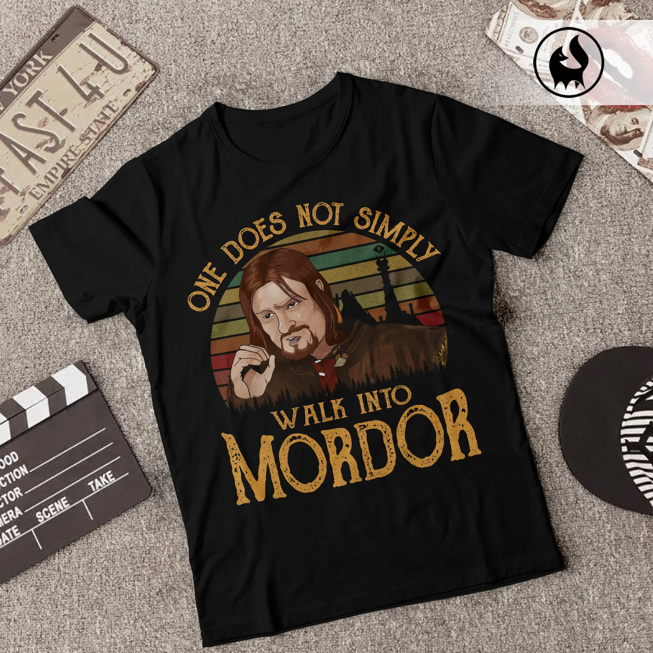 One does not simply walk into Mordor, LOTR Funny Gift Sunset Vintage shirt