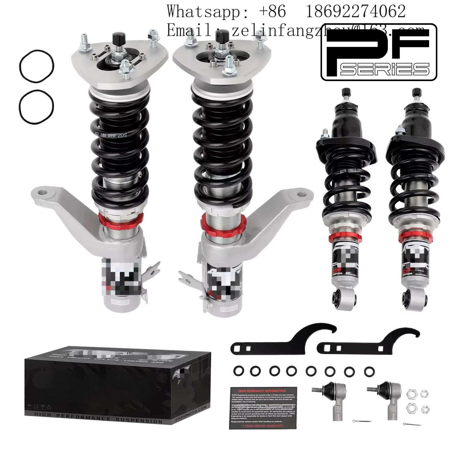 Hot Sale FAPO PF002120 For Honda Civic Type-R EP3 2001-2005 Full Set Adjustable Coilover Suspension Shock Absorber