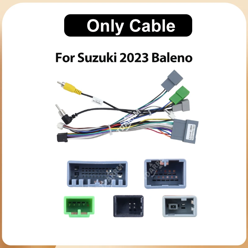 Canbus Decoder Wire Harness Adapter Power Android 2din Car Radio Cable For Suzuki Vitara/Swift/liana A6/WAGON/JIMNY/CELERIO/SX4