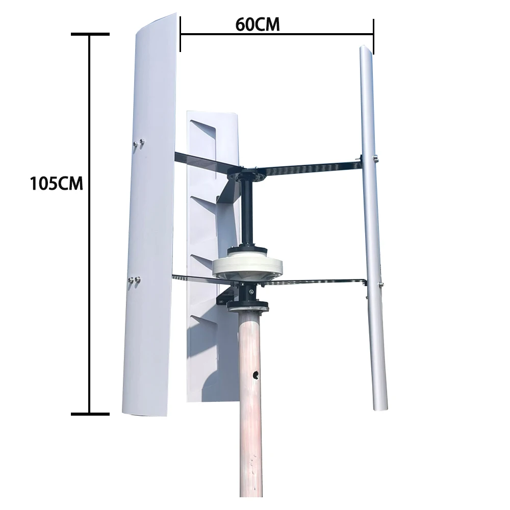 10KW CE Efficient Wind Turbine Generator For Home Use 12V 24V 48V Vertical Axis high efficiency Roof Mount Residential 10000w