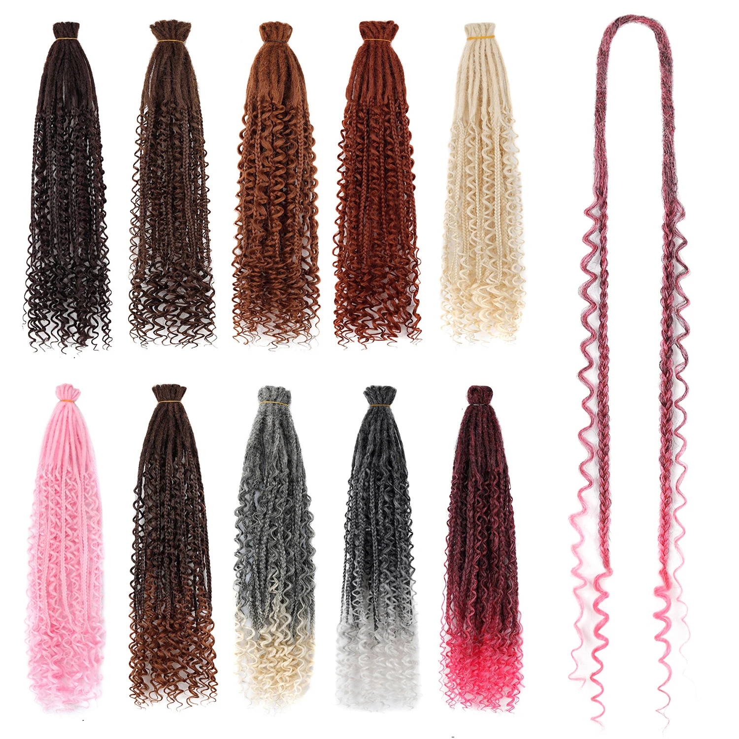 Crochet Box Braids 24 Inch Afro Goddess Hair Extensions