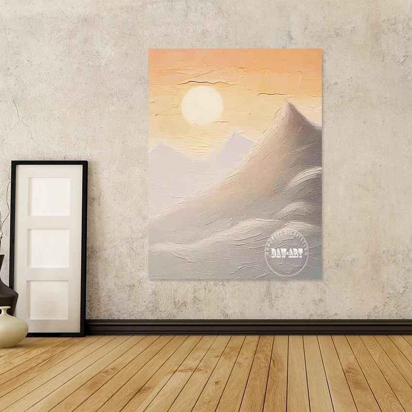 أحدث وصول، جدار فني جميل للمناظر الجبلية، لوحات تجريدية من القماش، بدون إطار، صورة بتصميم عصري مصنوع يدويًا