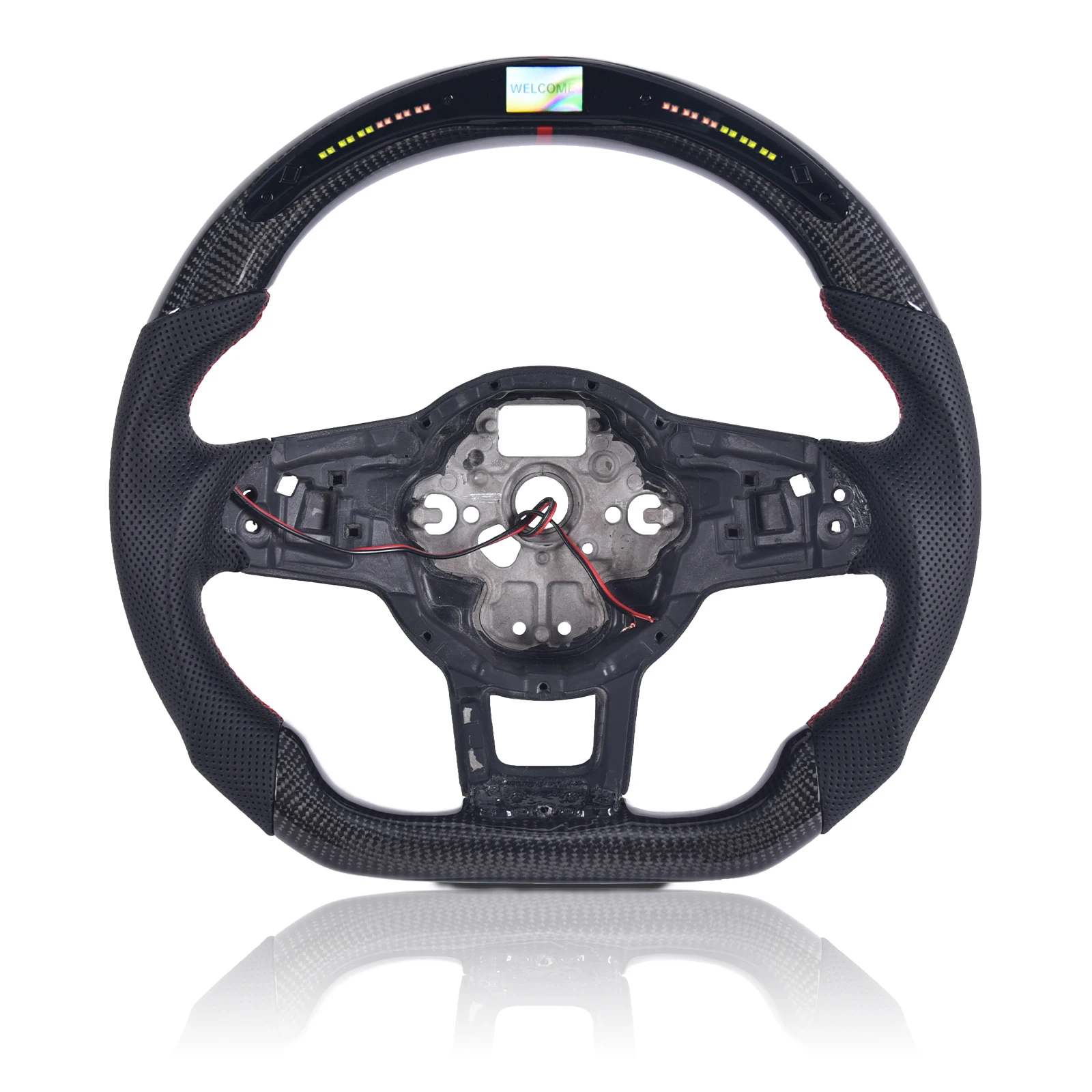 Customized Steering wheel suitable for VW golf 7gti with led