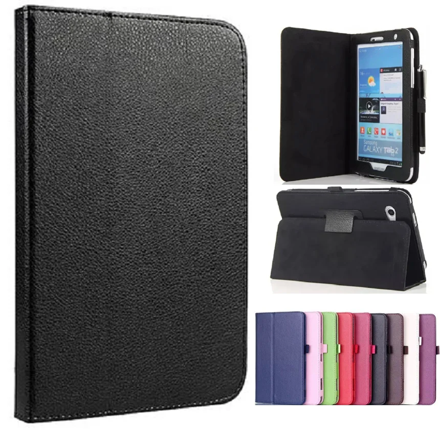 

New Flip Tablet Case for Samsung Galaxy Tab 2 7 GT-P3100 P3110 P3113 Case Stand Flip Cover for Samsung Tab 2 P3100 Stand Case