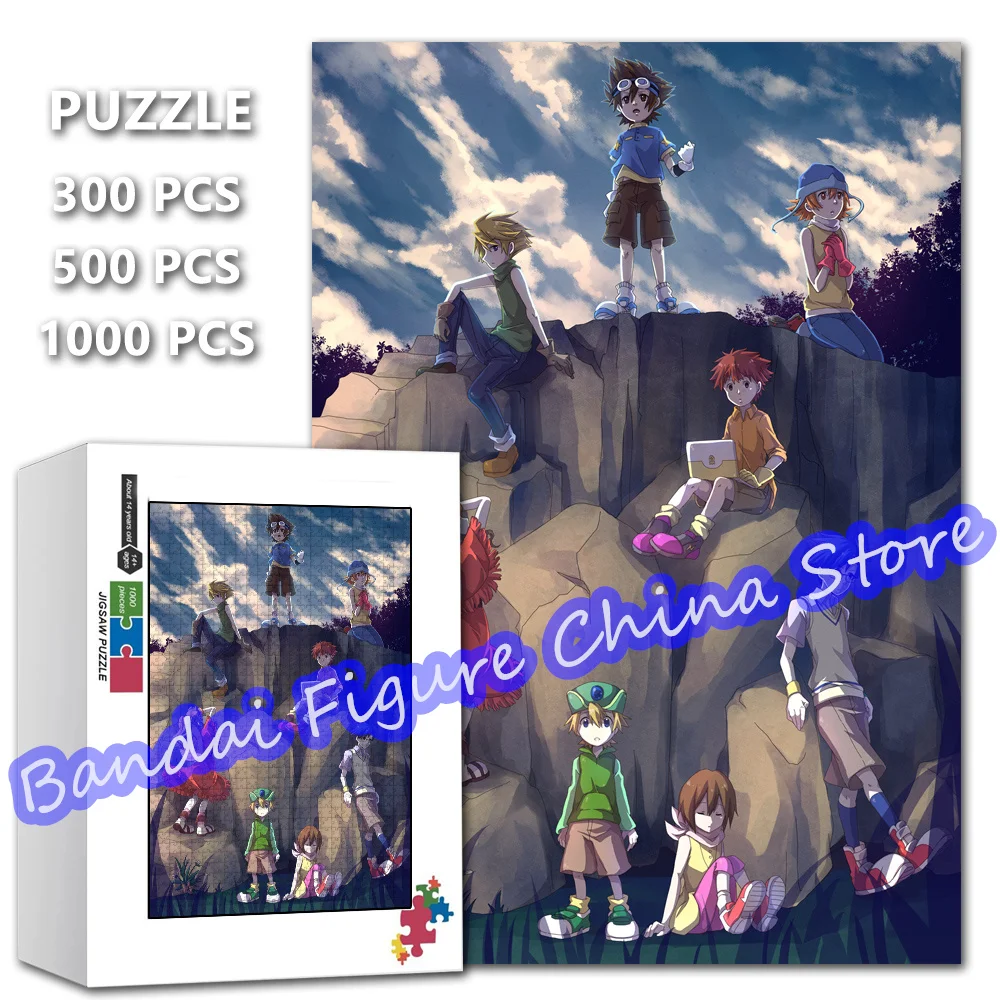 

Выбранные детские головоломки японского аниме с цифровыми монстрами Digimon Adventure 300/500/1000 шт. головоломки для детей, распаковывающие игрушки