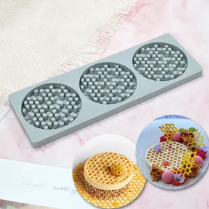 Hollow Out Butterfly Honeycomb Silicone Molde Açúcar Flipping Lace Pad Molde de cozimento DIY Deer Antler Chocolate Fino Crisp Bolo Decoração 10 principais vendas tapete de silicone para renda de acucar - №4