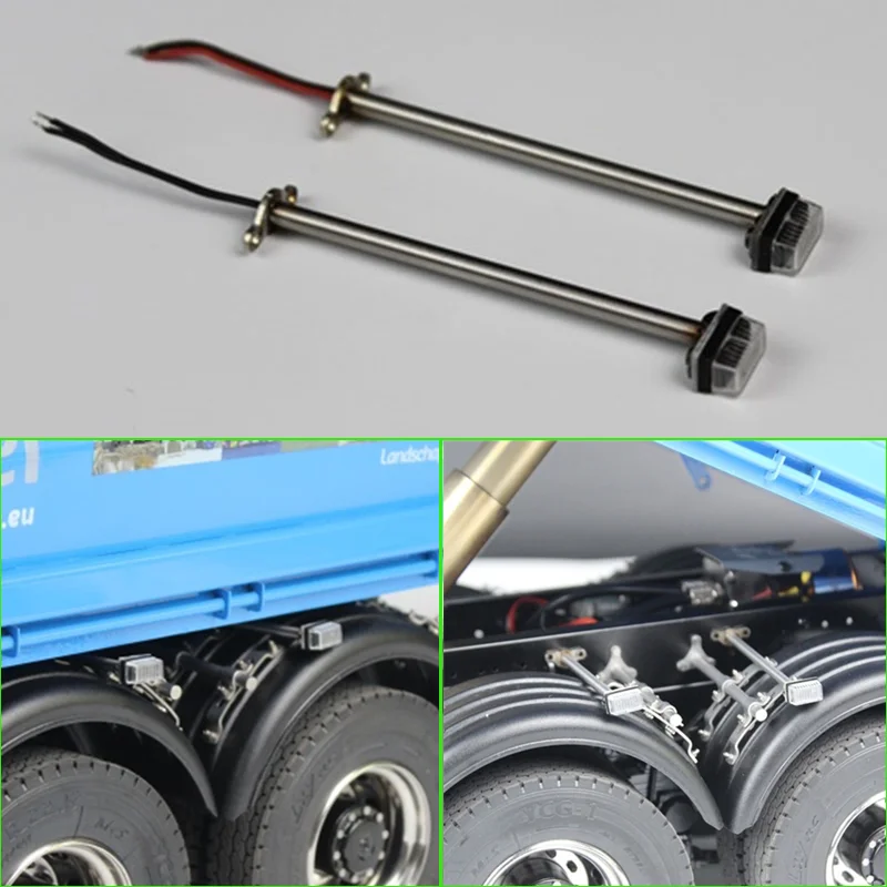 1:14th مقياس 2 قطعة محاكاة المعادن عرض مؤشر ضوء ل Tamiya مركبة يتم التحكم بها عن بُعد سكانيا 770S R620 فولفو بنز أروكس مان TGX سيارة #6