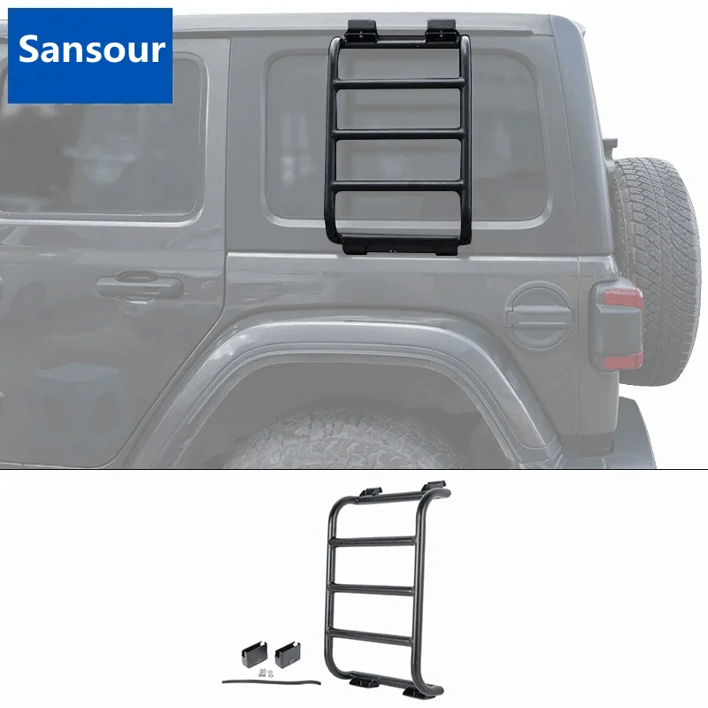 Car Rear Window Extension Climbing Ladder Protective Frames for Jeep Wrangler JL 2018 2019 2020 2021 2022 2023 Accessories