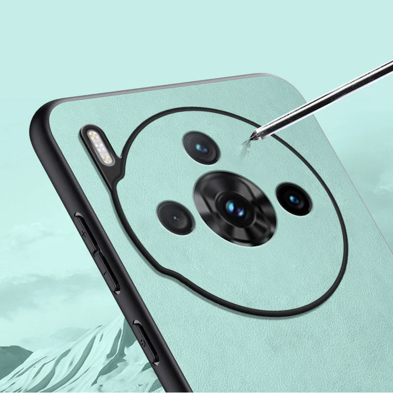 High Quality Luxury Leather Soft Leather Back Phone Case For ZTE nubia Z60S Pro Silicone Case For ZTE nubia Z60 Ultra Back Cover
