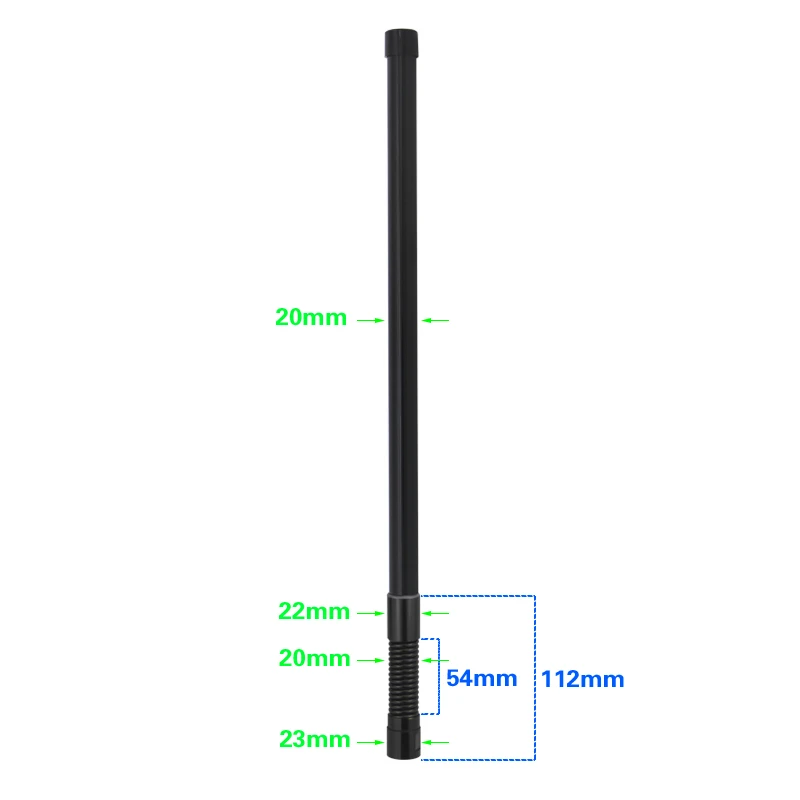 2.4G 5.8G fiberglass antenna for Hotspot WIFI 2.4GHz 5.8GHz outdoor AP High gain router modem Zigbee Spring damping antenna