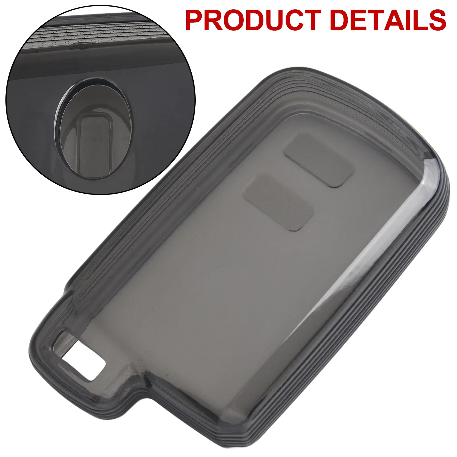 

For Toyota- For Corolla- Car Key Fob Cover Case Holder Protector Transparent Black Car Key Fob Cover Case Direct Replacement