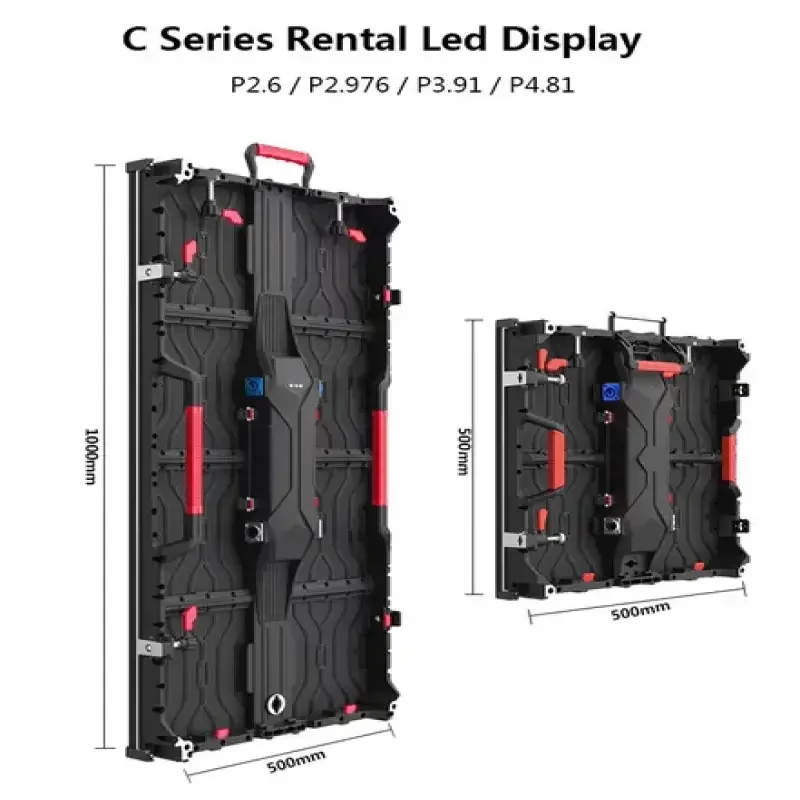 High Refresh Die-Cast Aluminum 500X500mm/500X1000mm Cabinet P3.91 Rental Indoor Advertising Display For Church/WeddingFully Cust