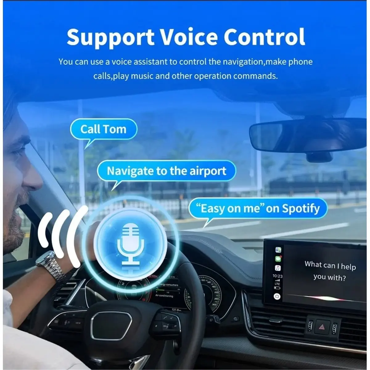 CarPlay Android Auto Wireless Adapter 2 Ports USB Dongle Car Mini Box Universal Dual Channel Car Machine Interconnection
