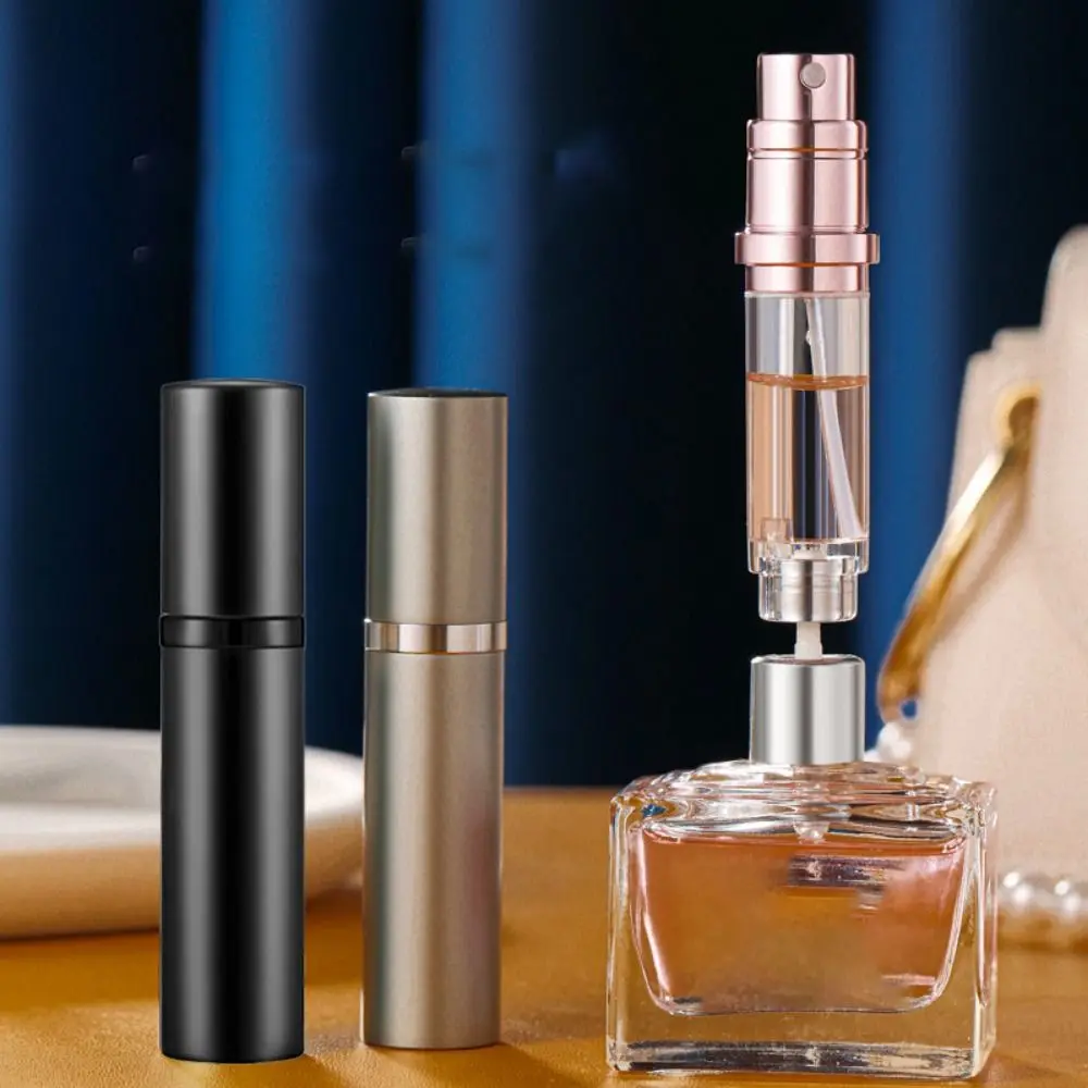 1Pc 5ml Perfume Atomizer Portable Liquid Container For Cosmetics Traveling Mini Aluminum Spray Alcochol Empty Refillable Bottle