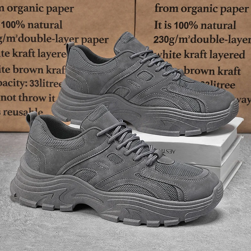 

2025 Fall Fashion Men's Casual Shoes Black Simple Breathable Board Shoes Wearable and Comfortable EVA Jogging Shoes Zapatillas