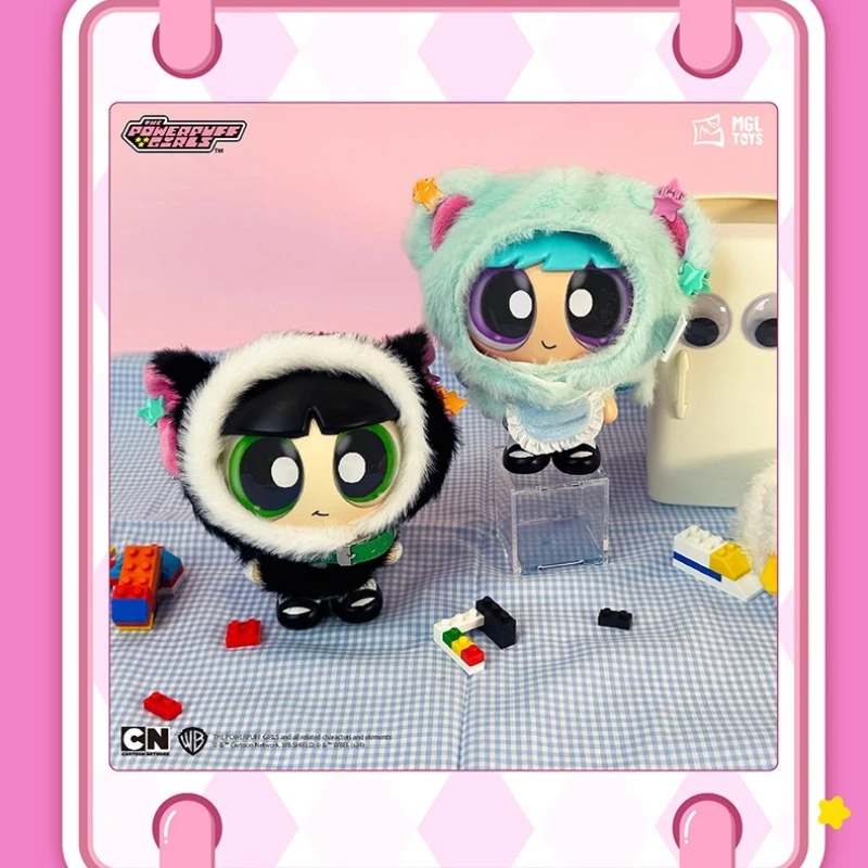 هدايا الفتيات القوية للغاية حقيبة يد قطيفة مخصصة حقيبة قلادة الديكور قبعة فتاة Powerpuff للاعبين تصميم ذاتي الصنع دمية عباءة