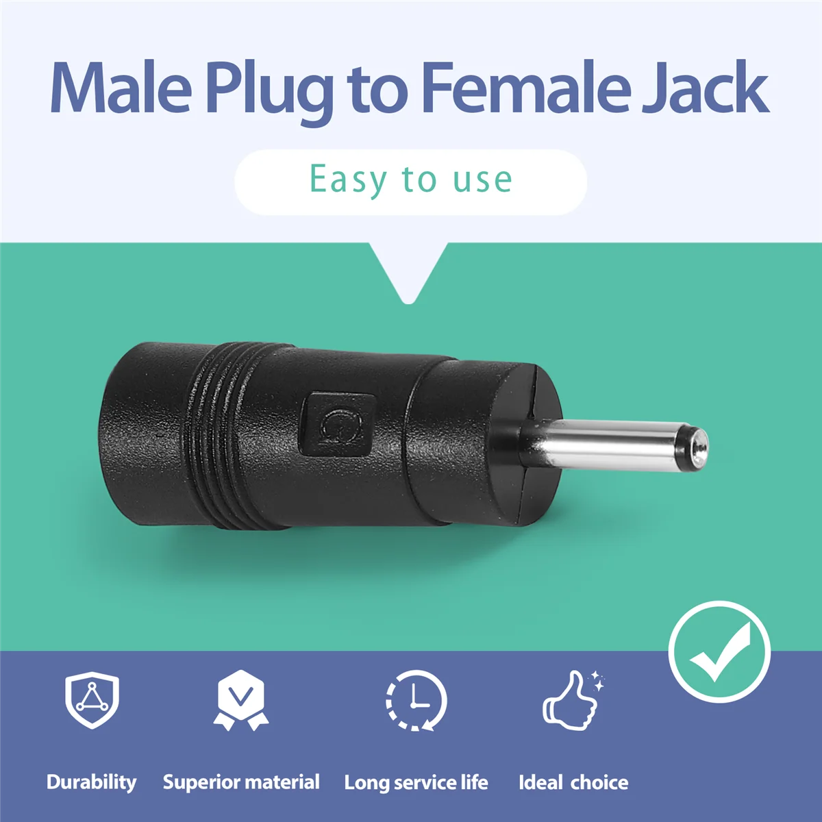 T82C ホットセール 3.0mmx1.1mm オスプラグ - 5.5mmx2.1mm メスジャック DC 電源コネクタ