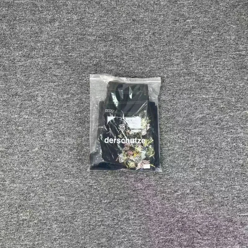 Derschutze جينز مستقيم الساق 1:1 أفضل جودة ريترو التطريز الزهور Derschutze رجل الدينيم السراويل #6