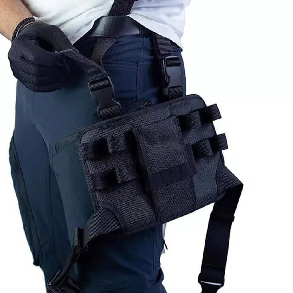 Bein-Werkzeugtasche, Elektriker-Werkzeugtasche, zu Hause auf der Arbeit, doppelte Verstärkung aus Segeltuch, langlebige Verwendung, praktische Werkzeugaufbewahrung