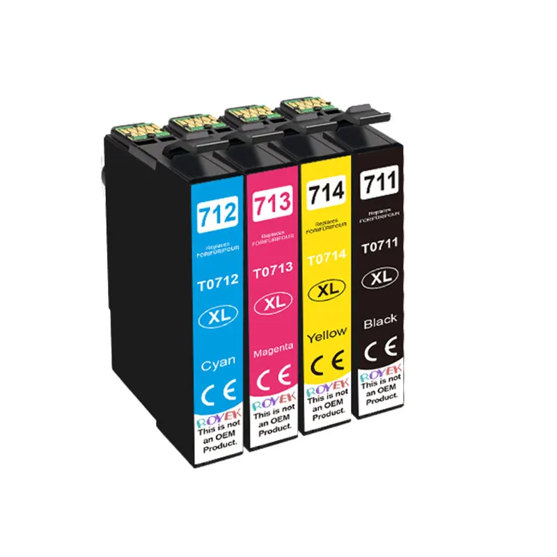 Cartouche d'encre T0711 Compatible pour imprimante Epson T 0711 XL stylet SX110 SX215 SX218 SX400 SX405 SX410 SX415 SX510W SX515W DX7400
