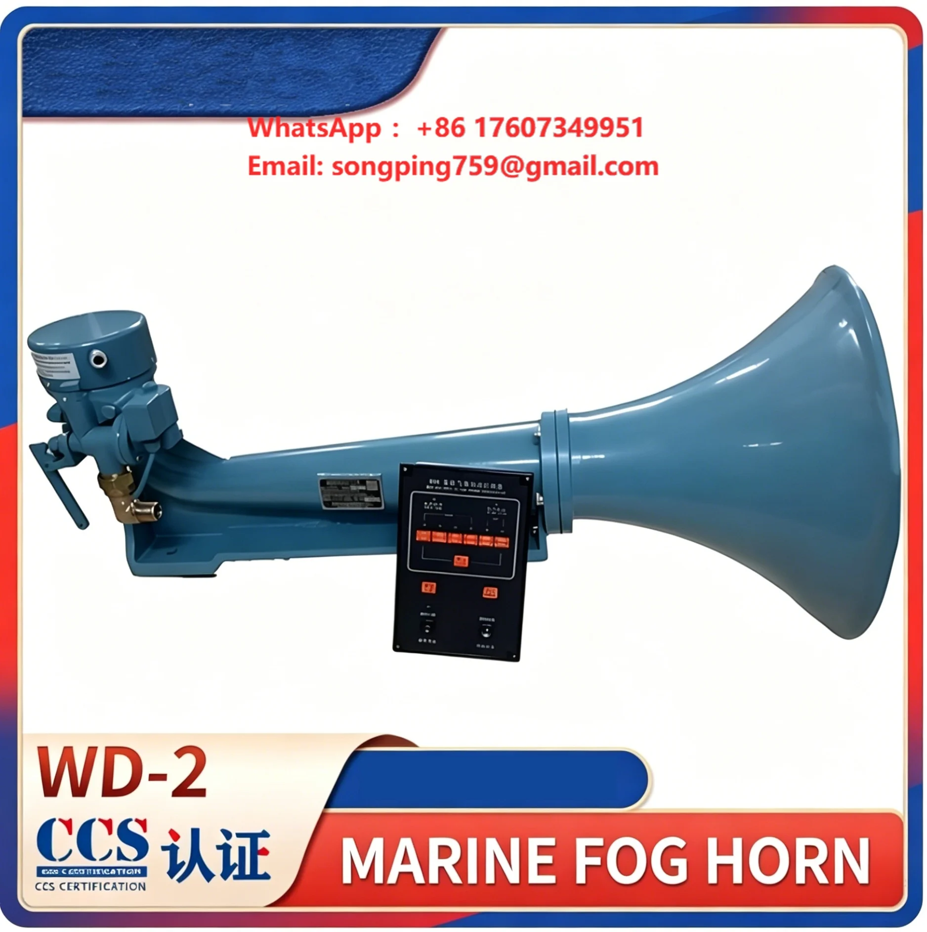 Marine Fog  WD-2 Diaphragm Type air  Solenoid Valve Waterproof Tweeter Controller CCS