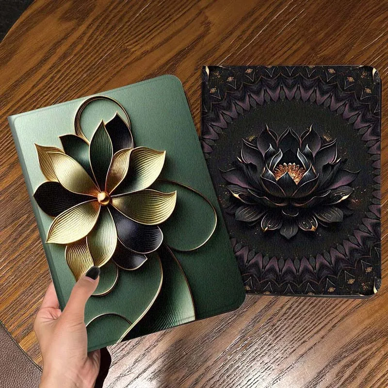 

Black Lotus Popular Art For iPad Pro Air Mini 2 3 4 5 6 7 6th 7th 10th 11th 10.2 9.7 10.5 11 Foldable Tablet Case Gift