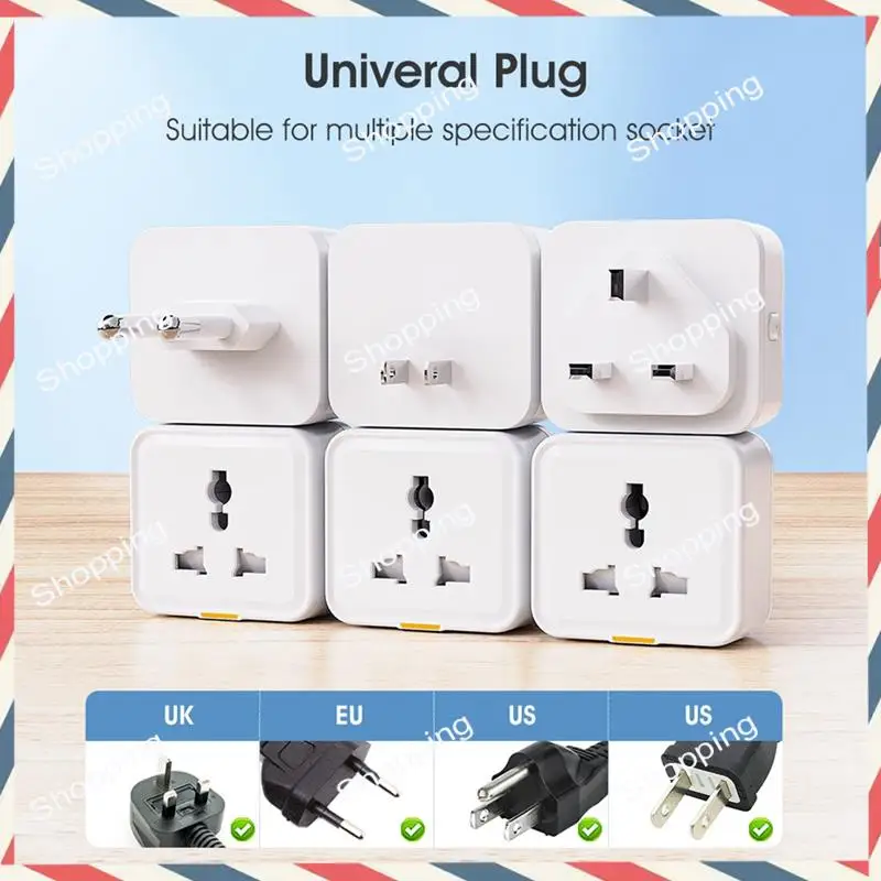 

Умная розетка M20K Ewelink Wi-Fi, универсальная вилка, управление через приложение, голосовое время, беспроводной переключатель 2,4G