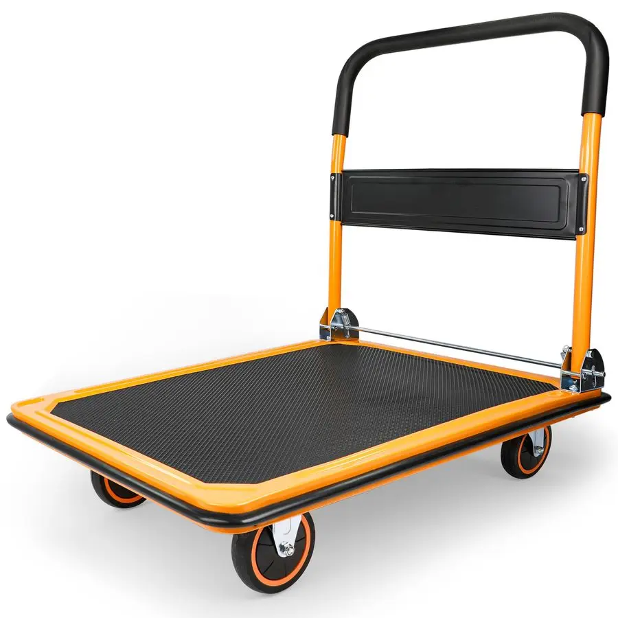 

80877 Foldable Platform Truck Push Dolly 660 lb. Weight Capacity