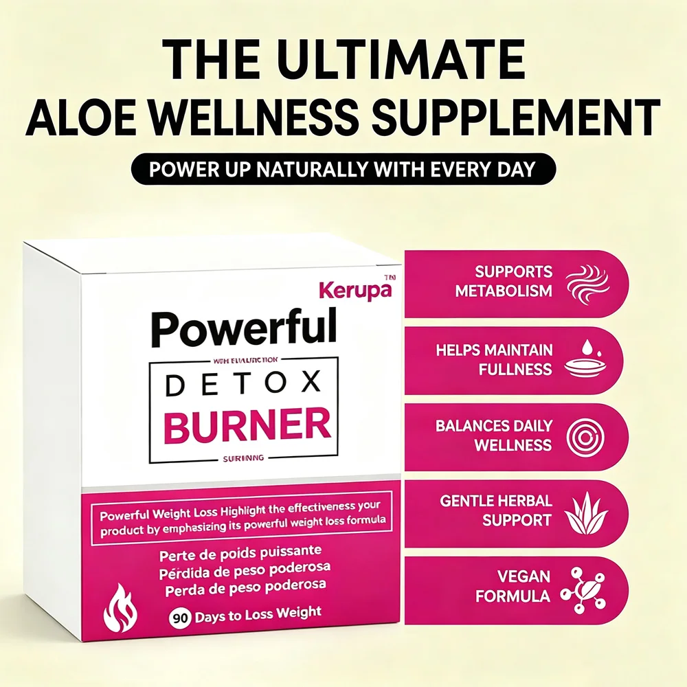 Kerupa Natural Aloe Supplement, Gentle Digestion Support, Body Daily Care, Enjoy More Clothing Matching