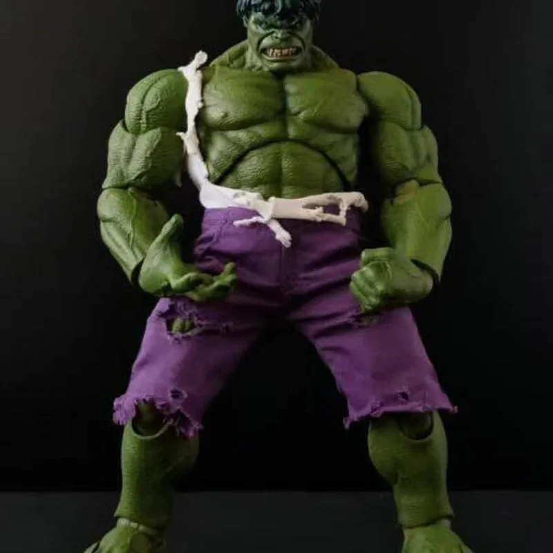 Modelo de Roupa para Bonecos de Ação 1/12: Edição Danificado em Batalha do Hulk (Blusa Branca e Calça Roxa) para Decoração DIY de Corpos de Figuras de Ação de 6 Polegadas