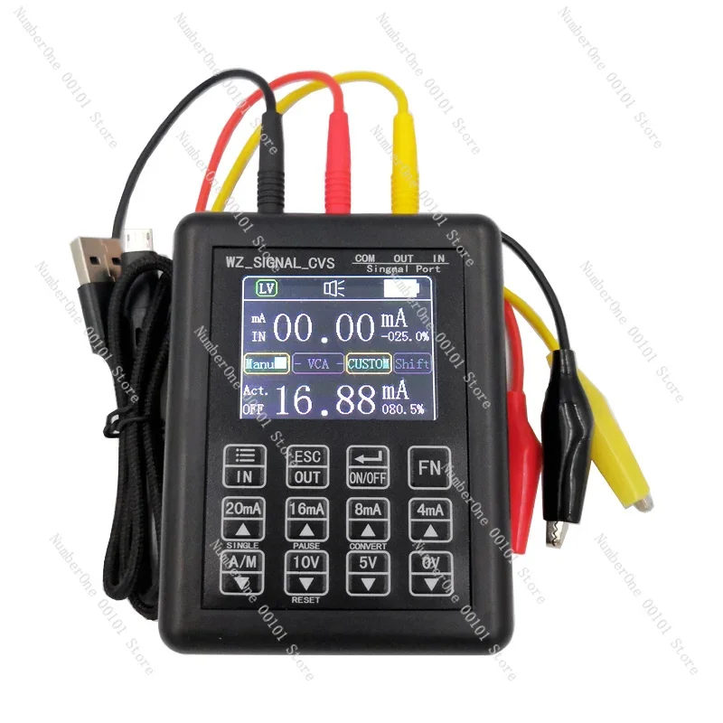 NEW Portable 0-20mA 4-20mA 0-10V 0-12V 24V Signal Generator 0-22mA Calibrator Measuring Meter Debugging Tool LCD Display