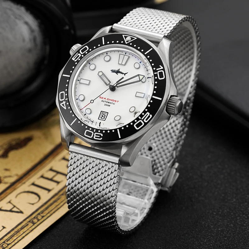 Heimdallr Titanium NTTD NH35A Automatic Diver Watch 42mm 200M Waterproof Sapphire Crystal C3 Luminous Nylon Strap Men Watches view 2