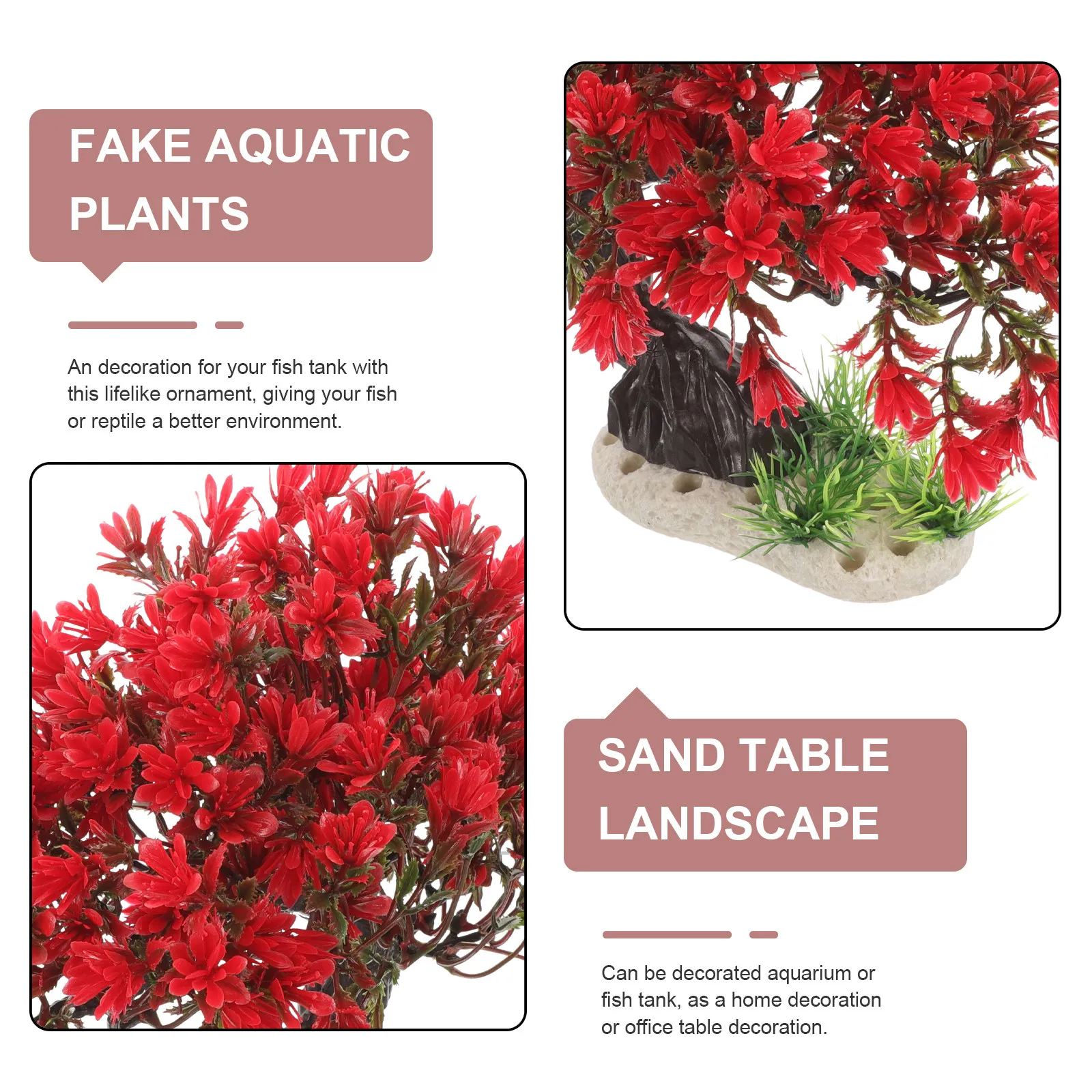 Artificial Fish Tank Small Tre - Aquarium Planted Tree ulasan dan harga