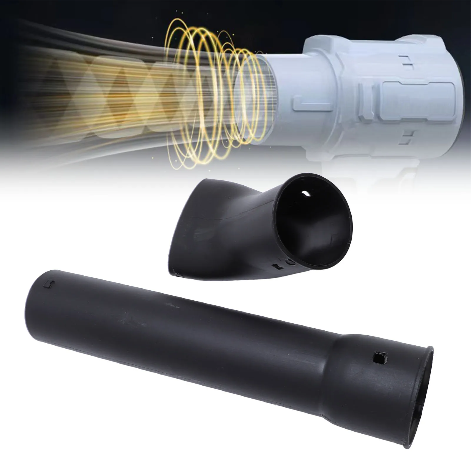 Leaf blower nozzle, drying nozzle, handheld blower nozzle, narrow-profile blower nozzle, increased air velocity