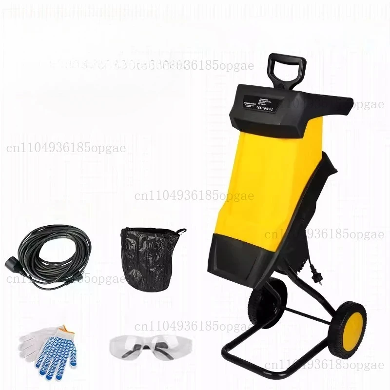 220V Electric Branch Shredder Compact Home Garden Branch Crusher Fruit Tree Wood Chipper and Shredder