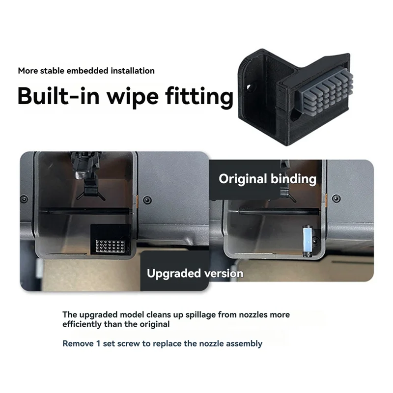 For Bambu Lab X1 Carbon Nozzle Cleaning Kit For X1 Series Lip Cleaning Components Essential Maintenance Accessory 2Pcs