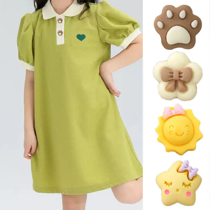 

Super Cute Cartoon Multi Style Resin Buttons for Children's Sweaters, Cardigans, Clothing Buttons, 10
