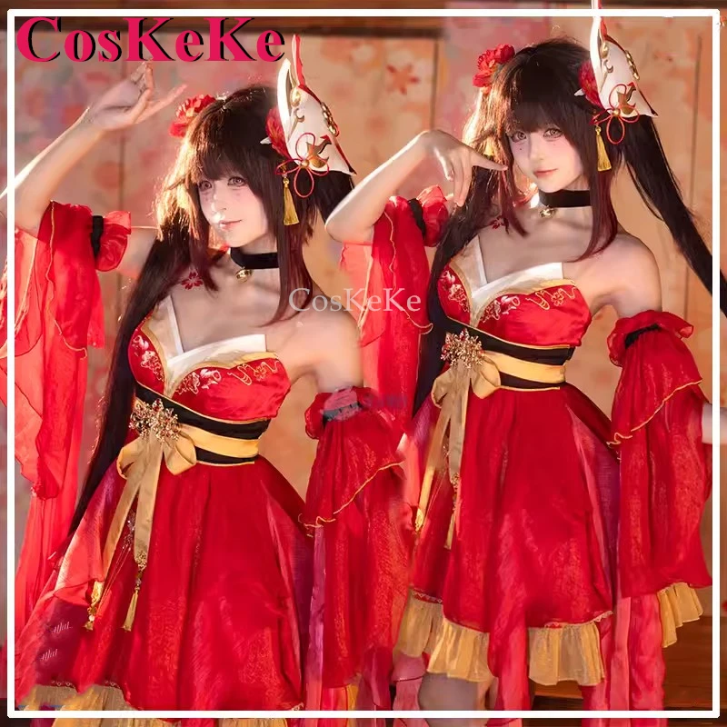 Cosken Sparkle Cosplay Fantasia, Jogo Honkai: Star Rail, ChiYuQingMeng, Vestido doce pele, Festa atividade, Roupa de RPG, S-XL, Novo