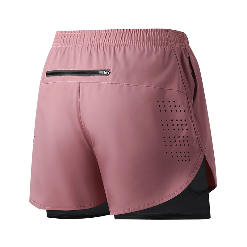 Hardloopshorts voor heren Sneldrogende fitness zwarte dubbellaagse shorts Heren Nieuwe sporttraining Training Bodybuilding korte broek