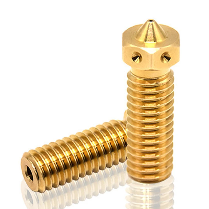 

Латунная насадка Volcano с одним отверстием 0,4 мм для аксессуаров для 3D-принтеров Volcano