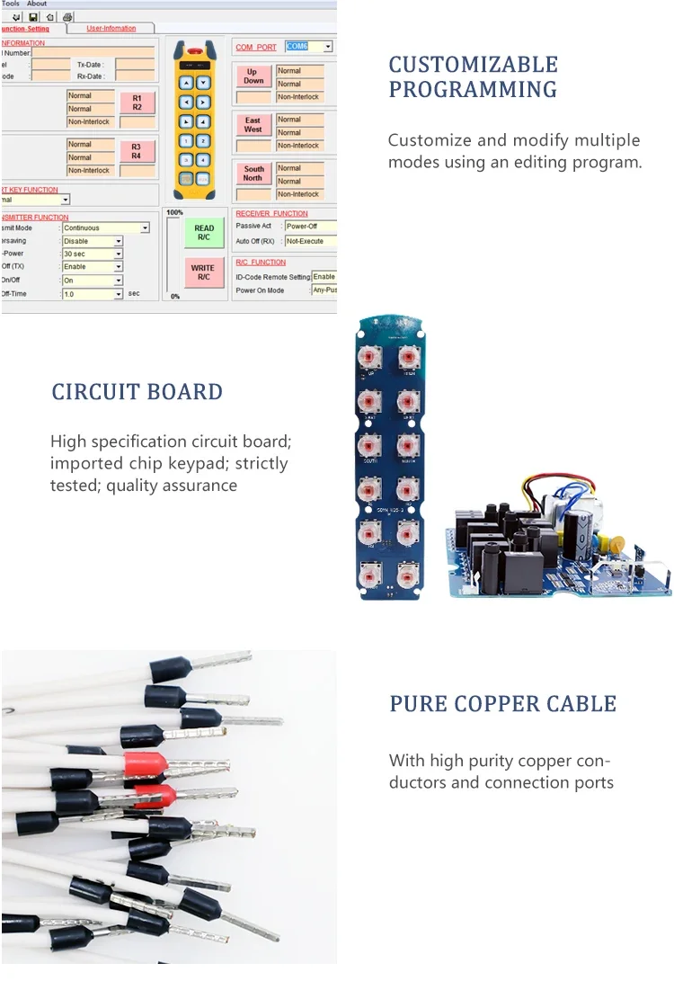 2025 رائجة البيع عالية الجودة إشارة مستقرة الذكية 12 زر 2 الارسال 1 استقبال سرعة واحدة راديو صناعي رافعة عن بعد كون #4