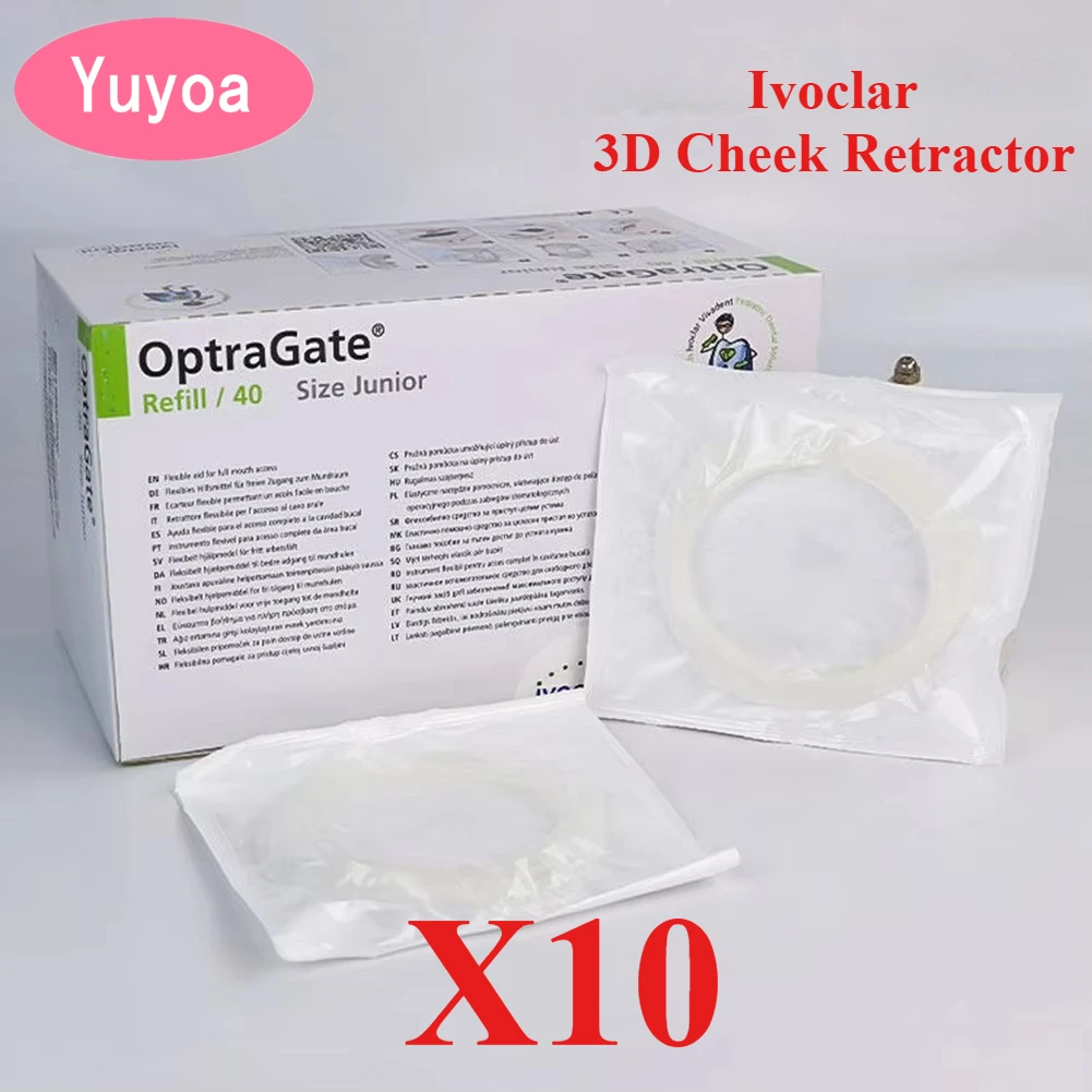 10Pcs Ivoclar 3D Cheek Retractor Latex-free Dental Mouth Props Children Adult Mouth Opener Single-use Individually Wrapped