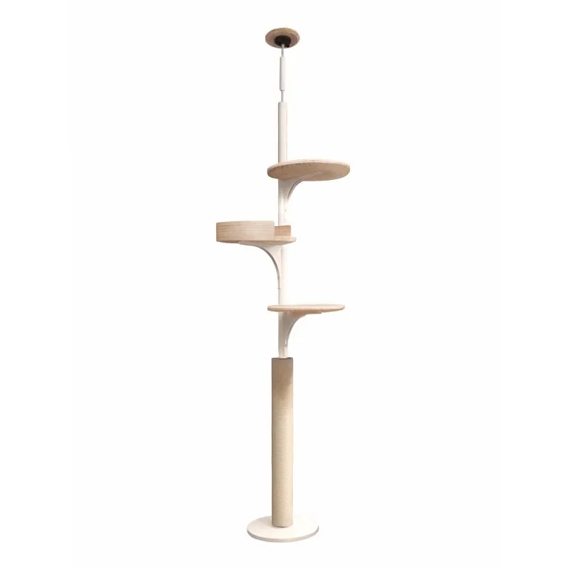 Solid wood cat climbing frame High-rise Tongtian pillar does not occupy an area Cat climbing frame nest jumping platform