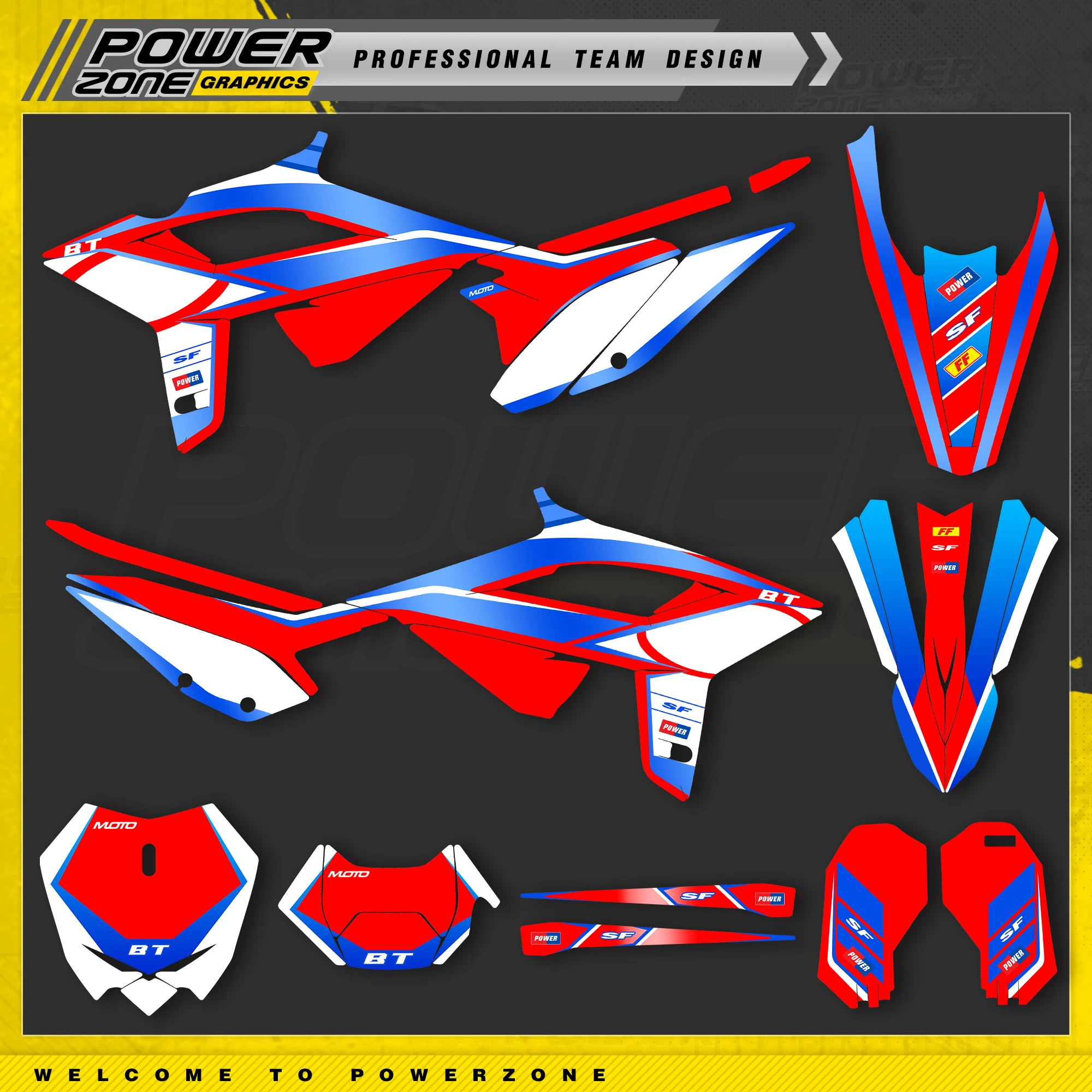 

PowerZone Custom Team Graphic Decal Sticker Kit For BETA 2020 2021 2022 RR RR-S 125 200 250 300RR 350 390 430 480 RR-S RX 20