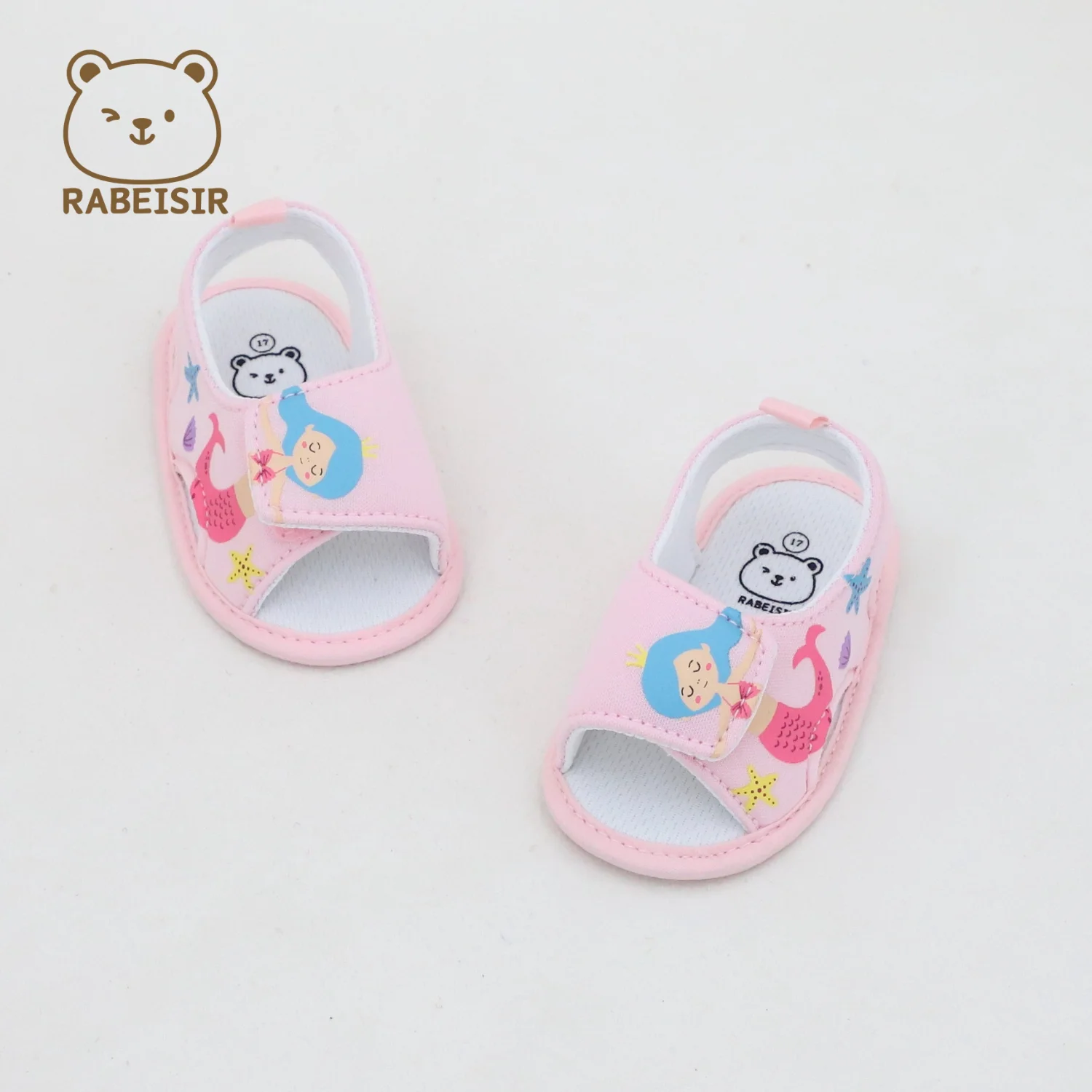 أحذية أطفال للربيع والصيف، صنادل أحذية مشي للأطفال، نعل ناعم مريح، أحذية أرضية للأطفال بعمر 0-1 ونصف سنة #1