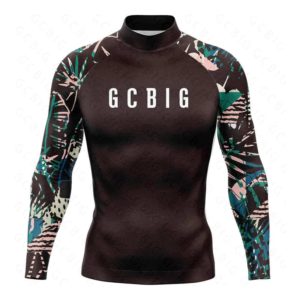 RASH GUARDS Men's Casual Swimsuit Summer Water Sports Surfing Suit Men's Outdoor Long Sleeved Sun Protection Top Fashionable Set