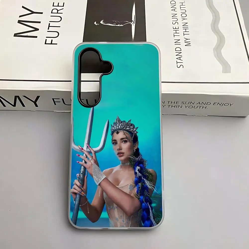 singer Mia Boyka Phone Case for Samsung A57 A16 A56 A36 A26 A55 A54 A15 A35 A25 White 2-in-1 Jelly case
